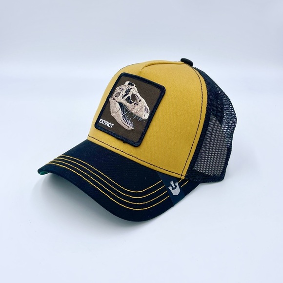 NEW Goorin Bros Extinct Dinosaur T-Rex Skull Sayonaurus Trucker Hat Adult OS - Picture 5 of 12